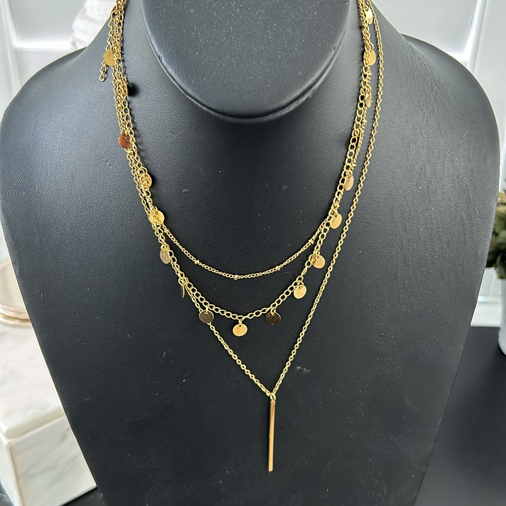 Nooxian New 3pcs Round Charm Necklace 25$